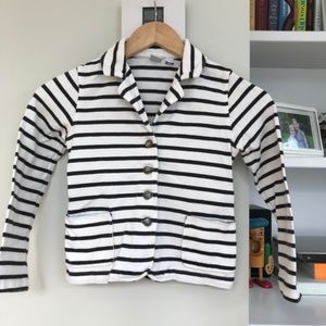 Girls Petit Bateau Stiped cardigan/blazer